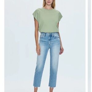 Pistola Denim Distressed Straight Jeans Size 26